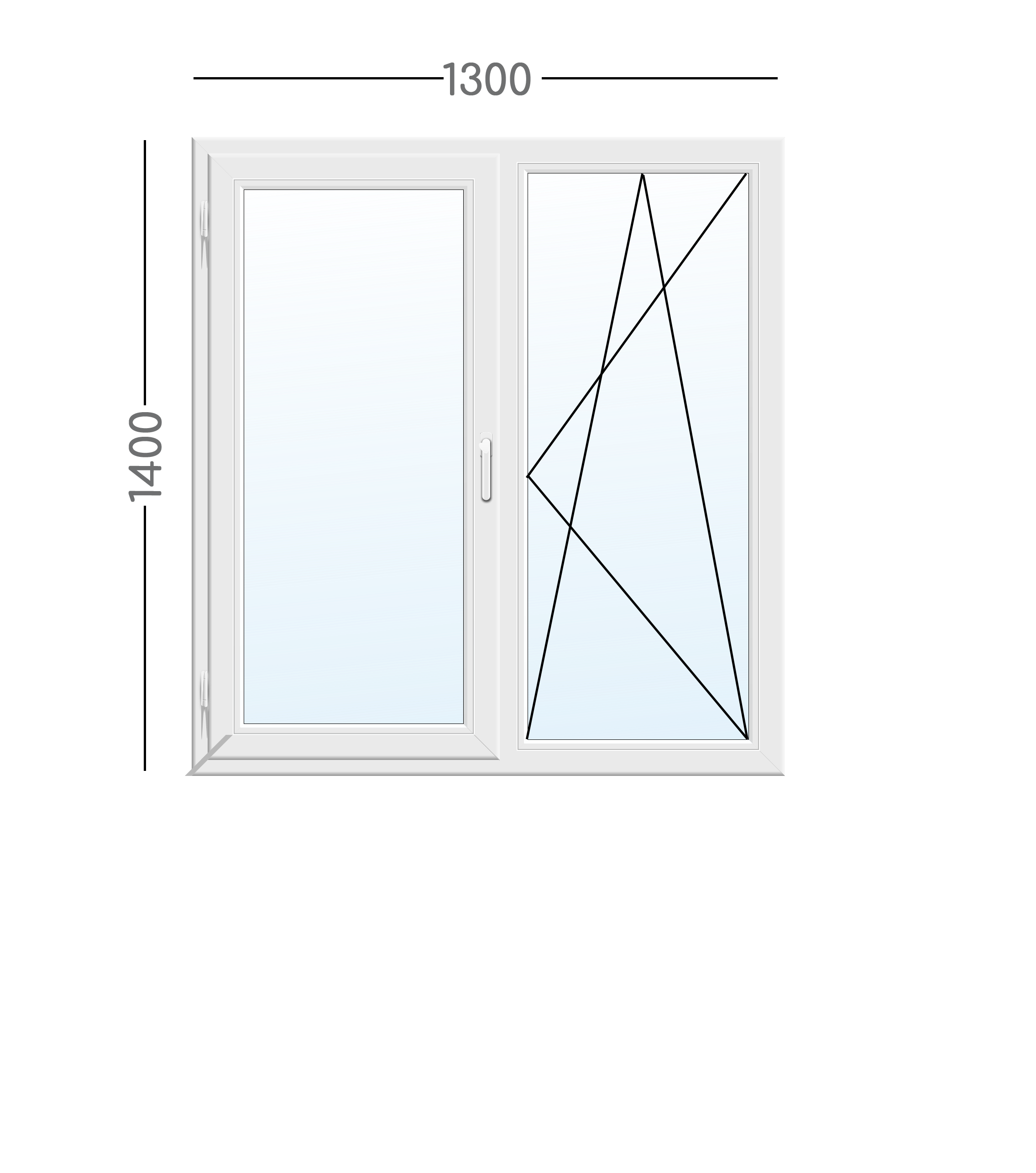 Вікно 1300х1400
