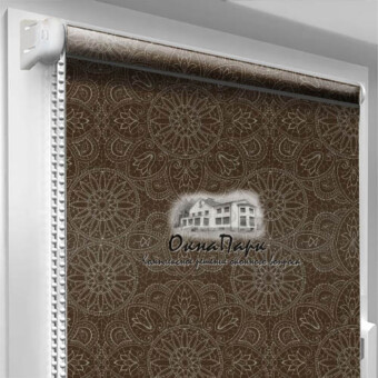 Відкриті тканинні ролети Agra-Brown