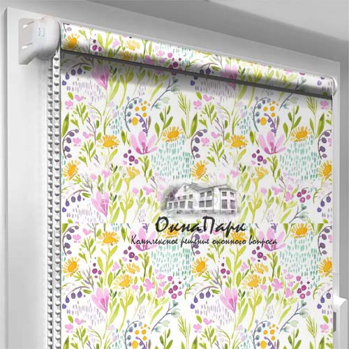 Відкриті тканинні ролети Aquarelle-Rose