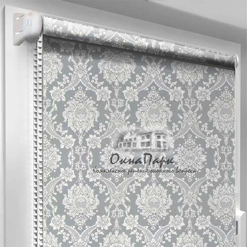 Відкриті тканинні ролети Barocco-Silver