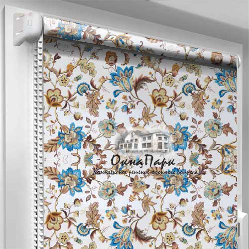 Відкриті тканинні ролети Bohema-Blue