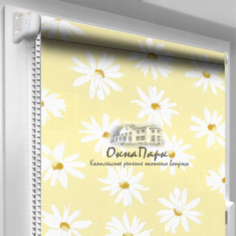 Відкриті тканинні ролети Camomile-Yellow