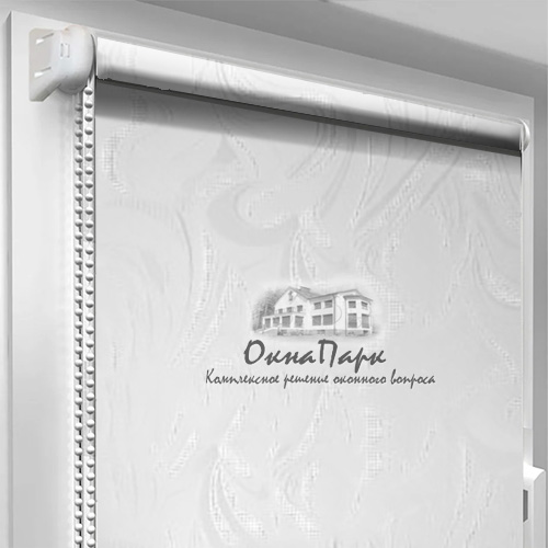 Відкриті тканинні ролети Mirage-White